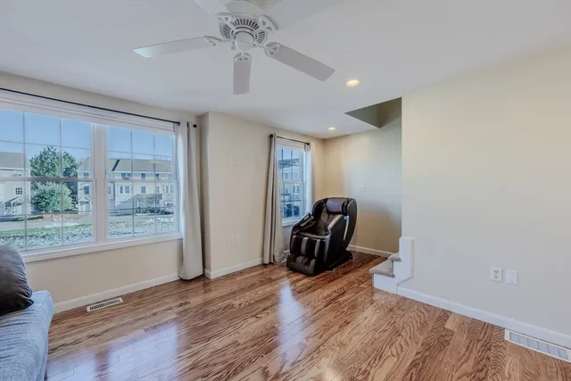 a view of livingroom with furniture and wooden floor