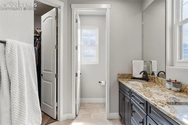 a view of balcony with furniture