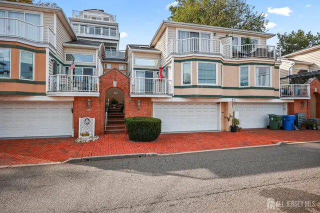 a front view of a house with entertaining space