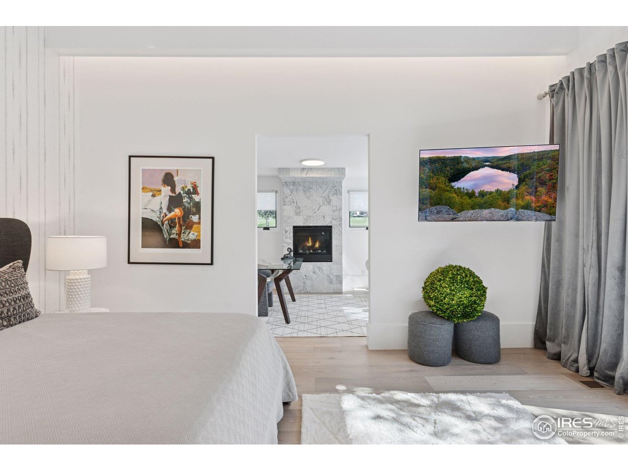 7323 Old Post Road Boulder, CO 80301 - Photo 23 of 40 Serene primary suite with adjoining office.