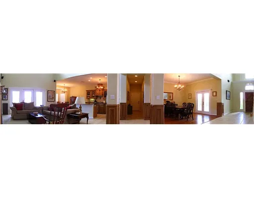 a view of a living room with furniture