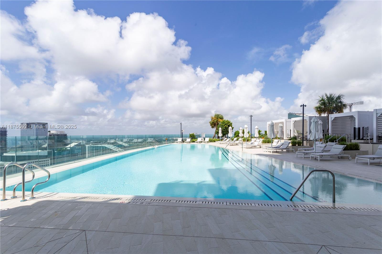 300 Biscayne Blvd Way, Unit 5002 Miami, FL 33131 - Photo 52 of 69 a view of swimming pool with outdoor seating and plants