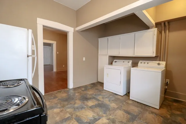 a view of a storage & utility room in a kitchen