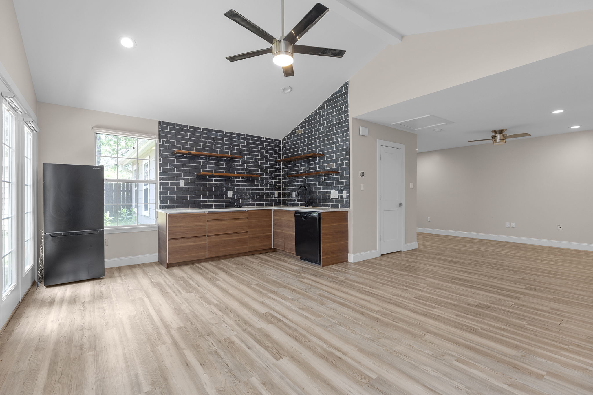 3909 Willbert Road, Unit B Austin, TX 78751 - Photo 3 of 16 Open concept living area and kitchen