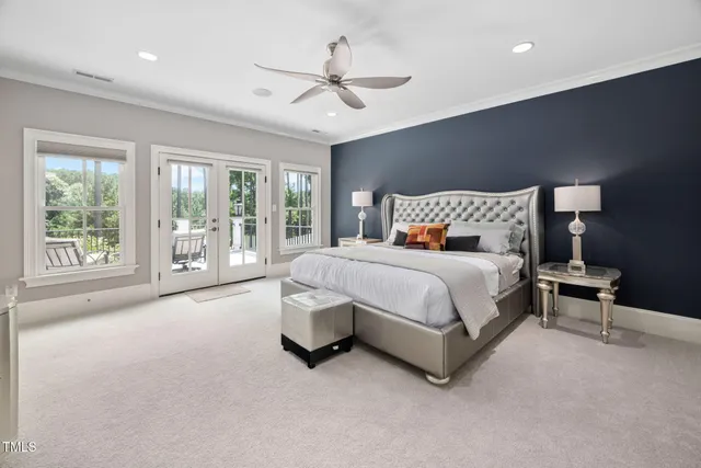 a bedroom with furniture and a couch