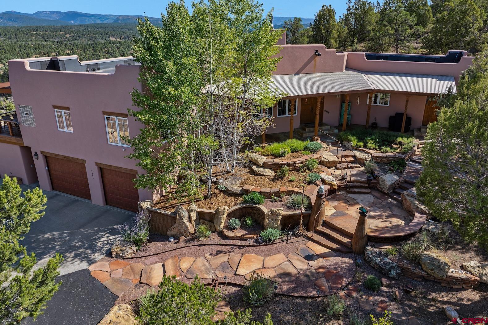 191 Deer Valley Road Hesperus, CO 81326 - Photo 28 of 45 an aerial view of a house with yard and lake view