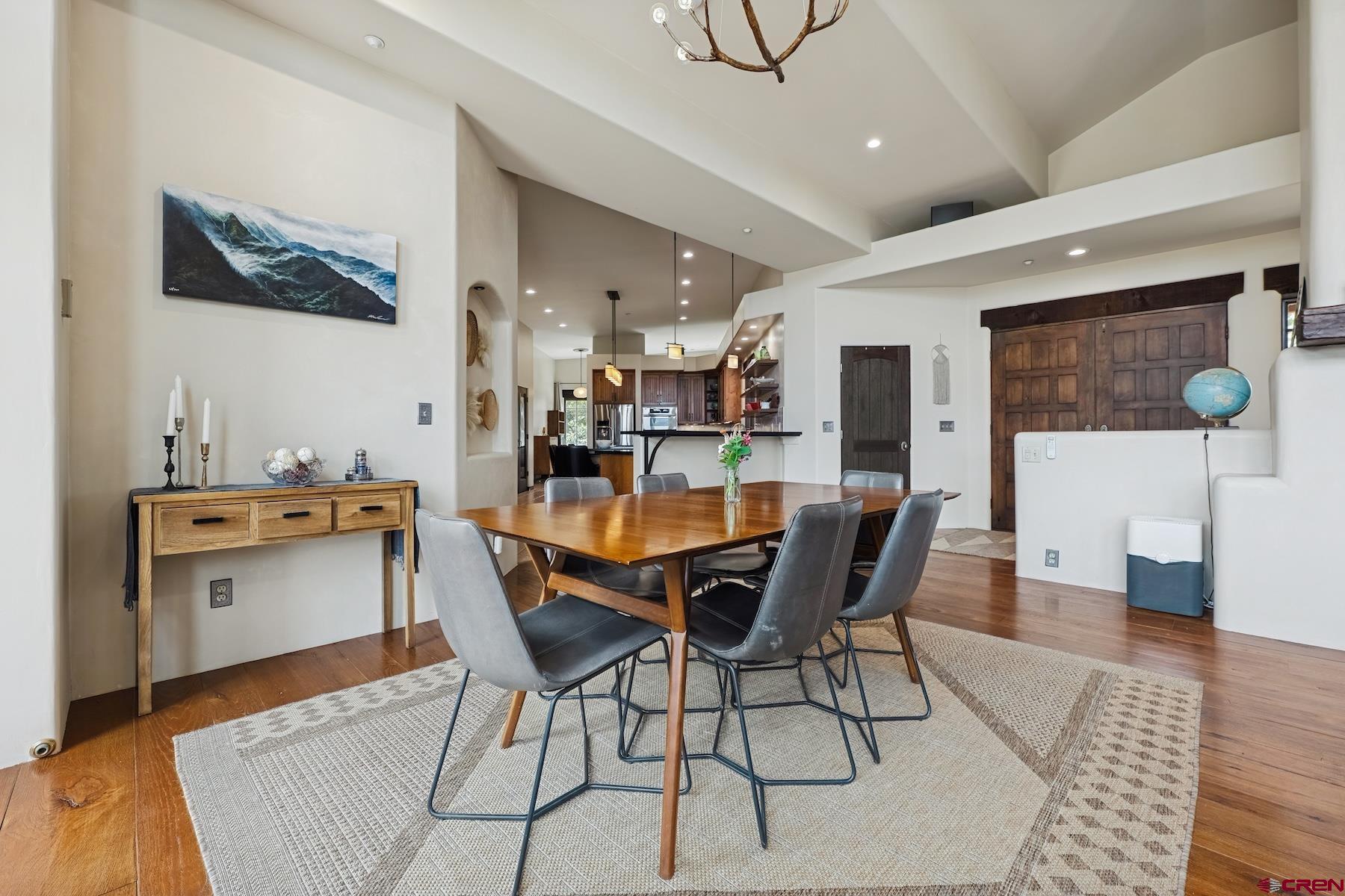 191 Deer Valley Road Hesperus, CO 81326 - Photo 10 of 45 a view of a dining room with furniture and wooden floor