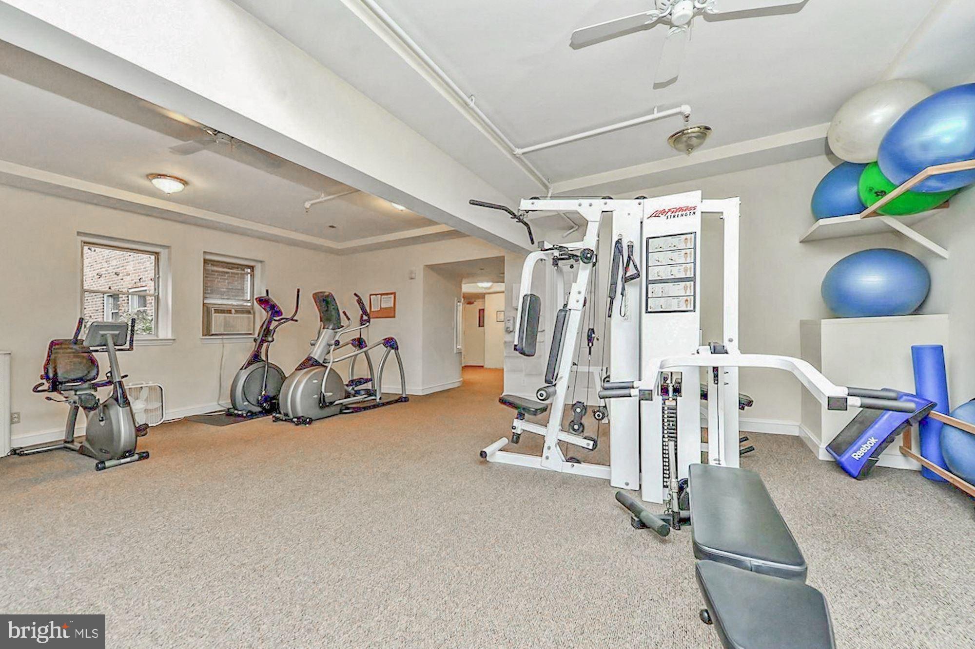 3601 Connecticut Avenue Northwest, Unit 409 Washington, DC 20008 - Photo 31 of 44 a view of a room with gym equipment