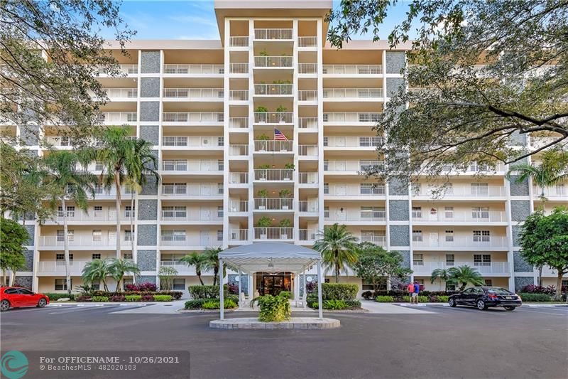 front view of a building with a street