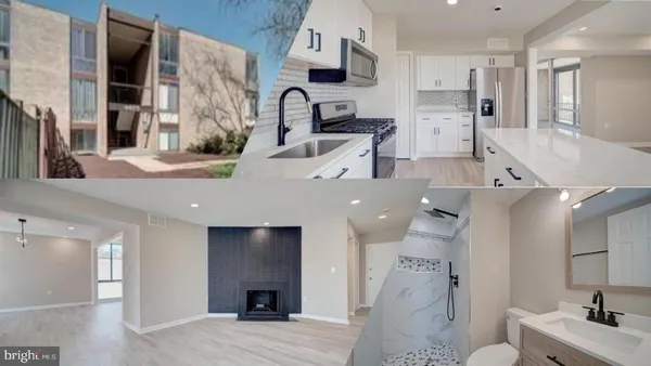 a large kitchen with stainless steel appliances a refrigerator and a sink