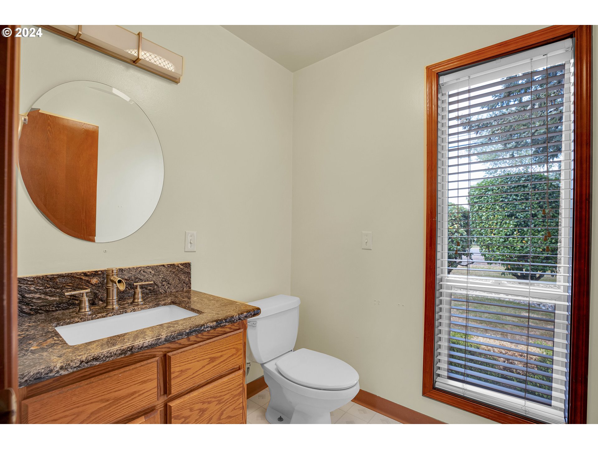 28930 Southeast Powell Valley Road Gresham, OR 97080 - Photo 23 of 38 a bathroom with a sink a mirror and a toilet