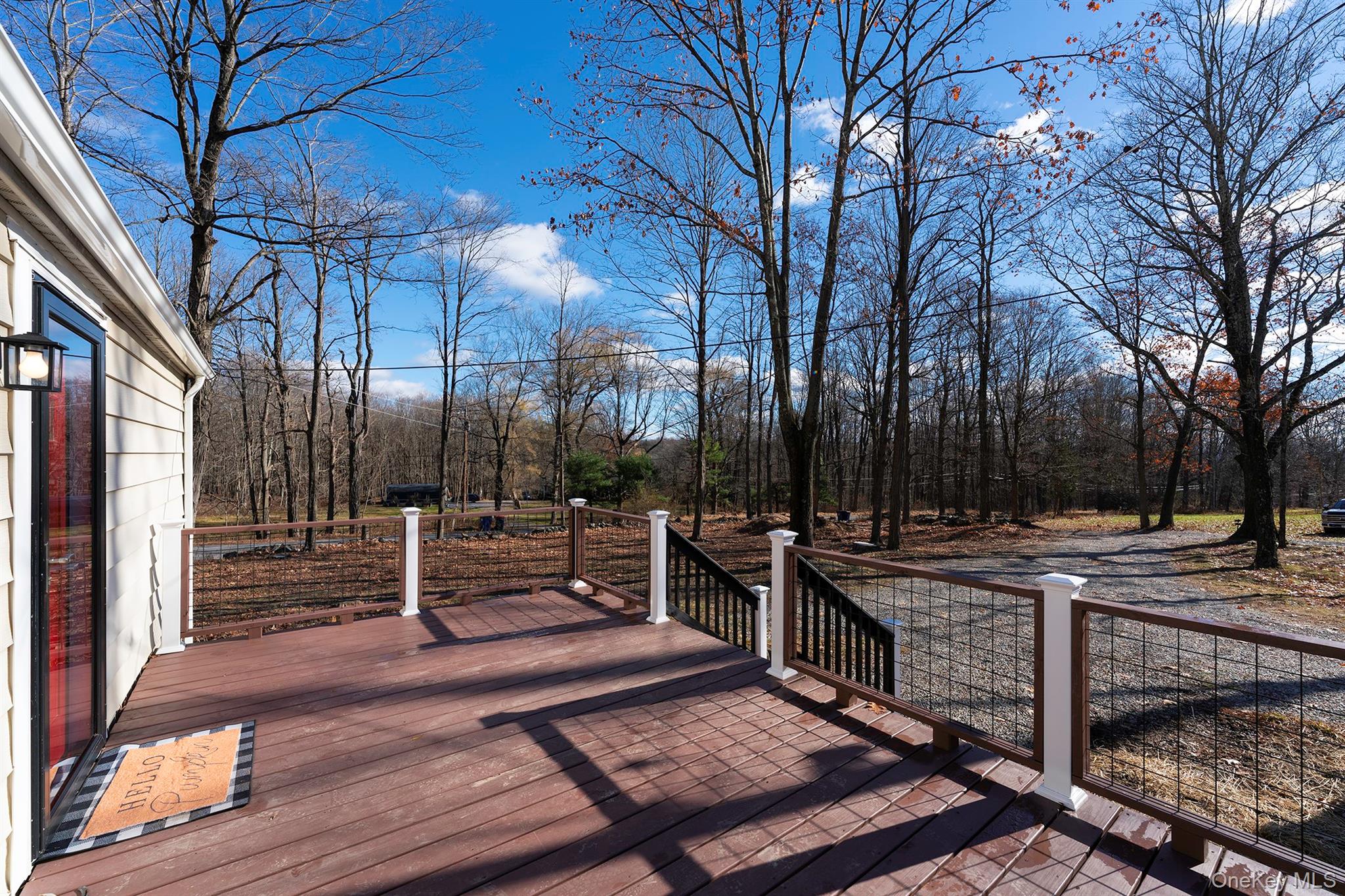 a view of outdoor space with seating area