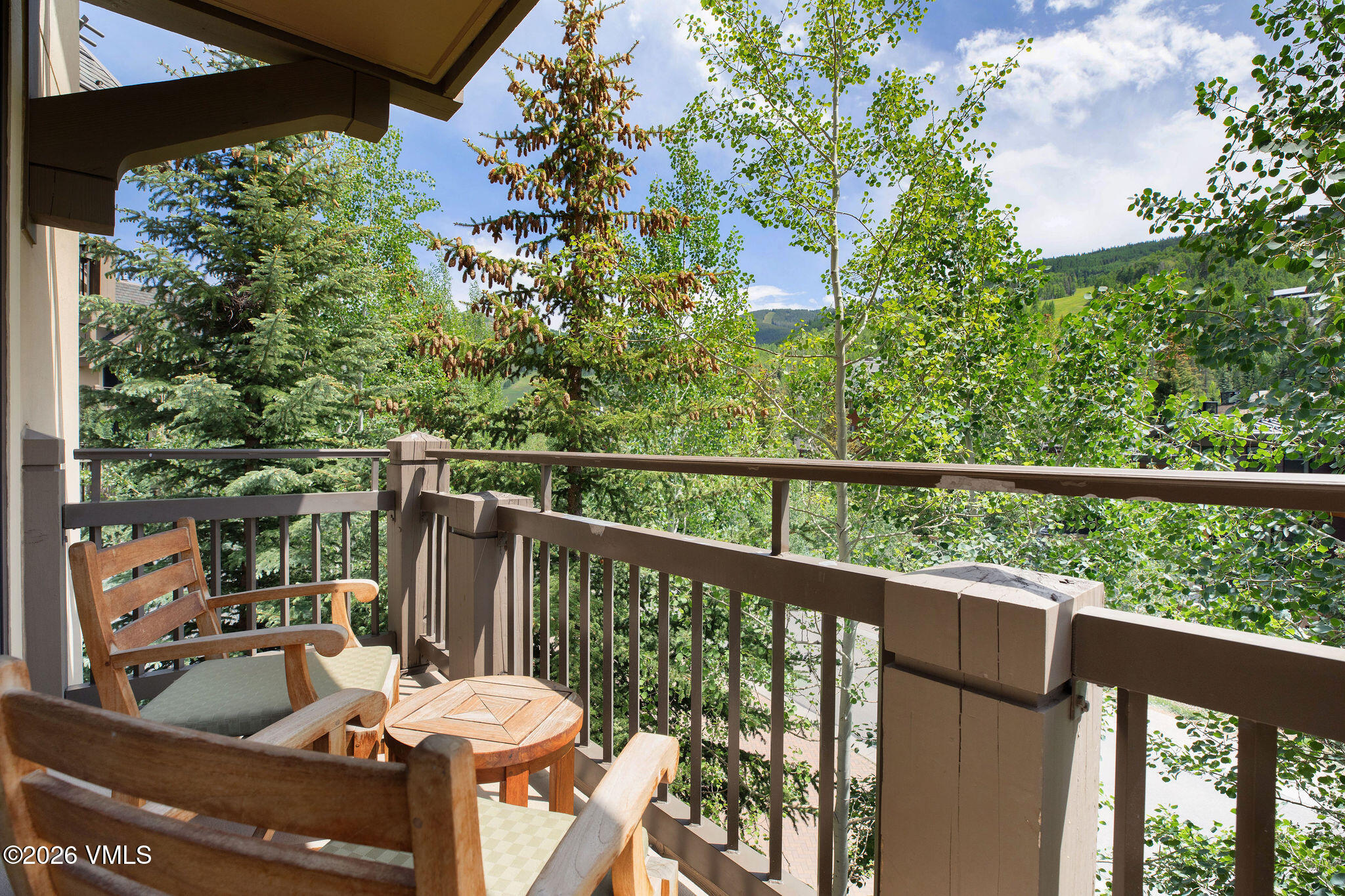 1 Vail Road, Unit 5102J Vail, CO 81657 - Photo 13 of 26 a view of balcony with furniture
