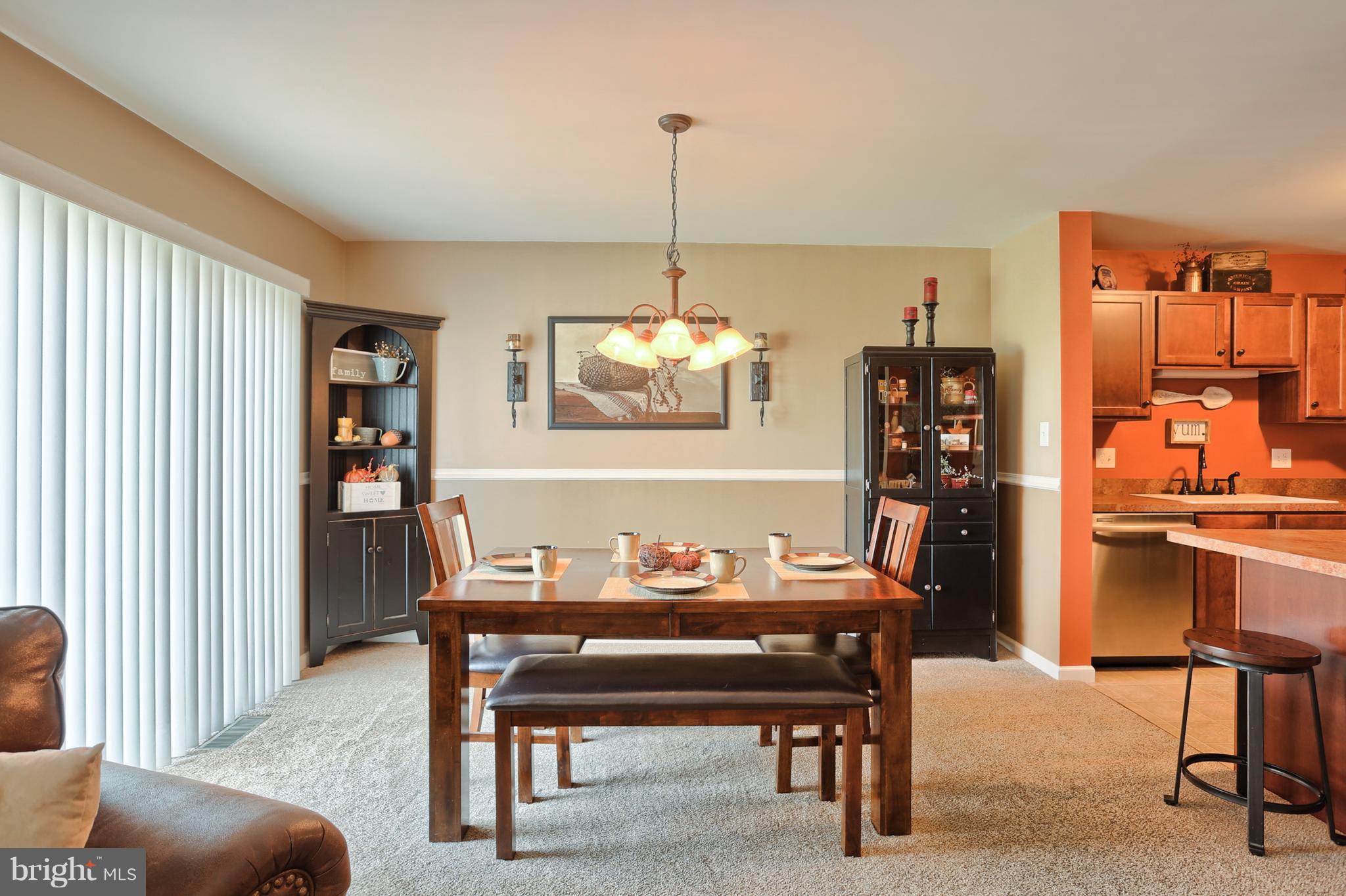 549 Fox Ridge Lane Lebanon, PA 17042 - Photo 18 of 42 Dining Area - sliding glass doors leading to patio