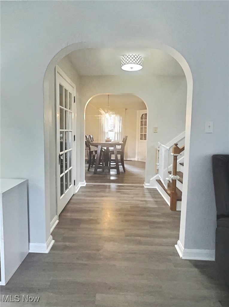 3688 Easton Road Norton, OH 44203 - Photo 12 of 37 Hallway featuring hardwood / wood-style flooring