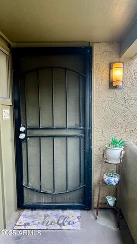 a view of entrance gate of the house