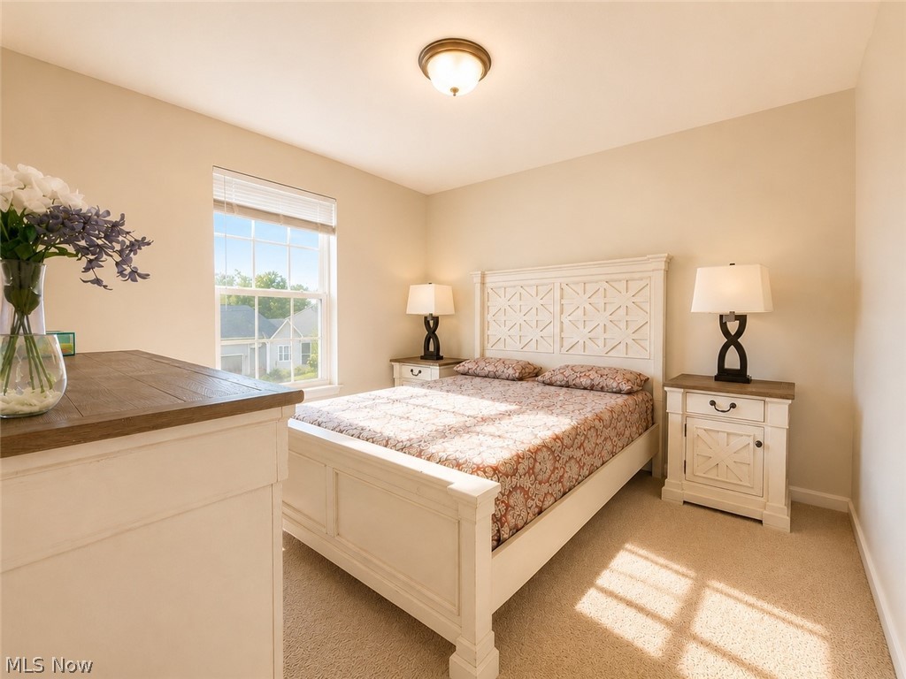 867 Starr Ridge Street Southeast Massillon, OH 44646 - Photo 20 of 29 Carpeted room featuring a single window with blinds, ceiling-mounted light fixture, and neutral wall paint
