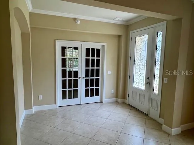 a view of front door of house