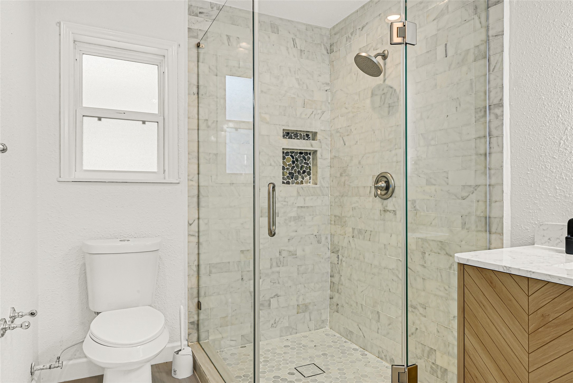 2407 Rambling Brook Drive Spring, TX 77373 - Photo 17 of 49 a bathroom with a shower and a toilet