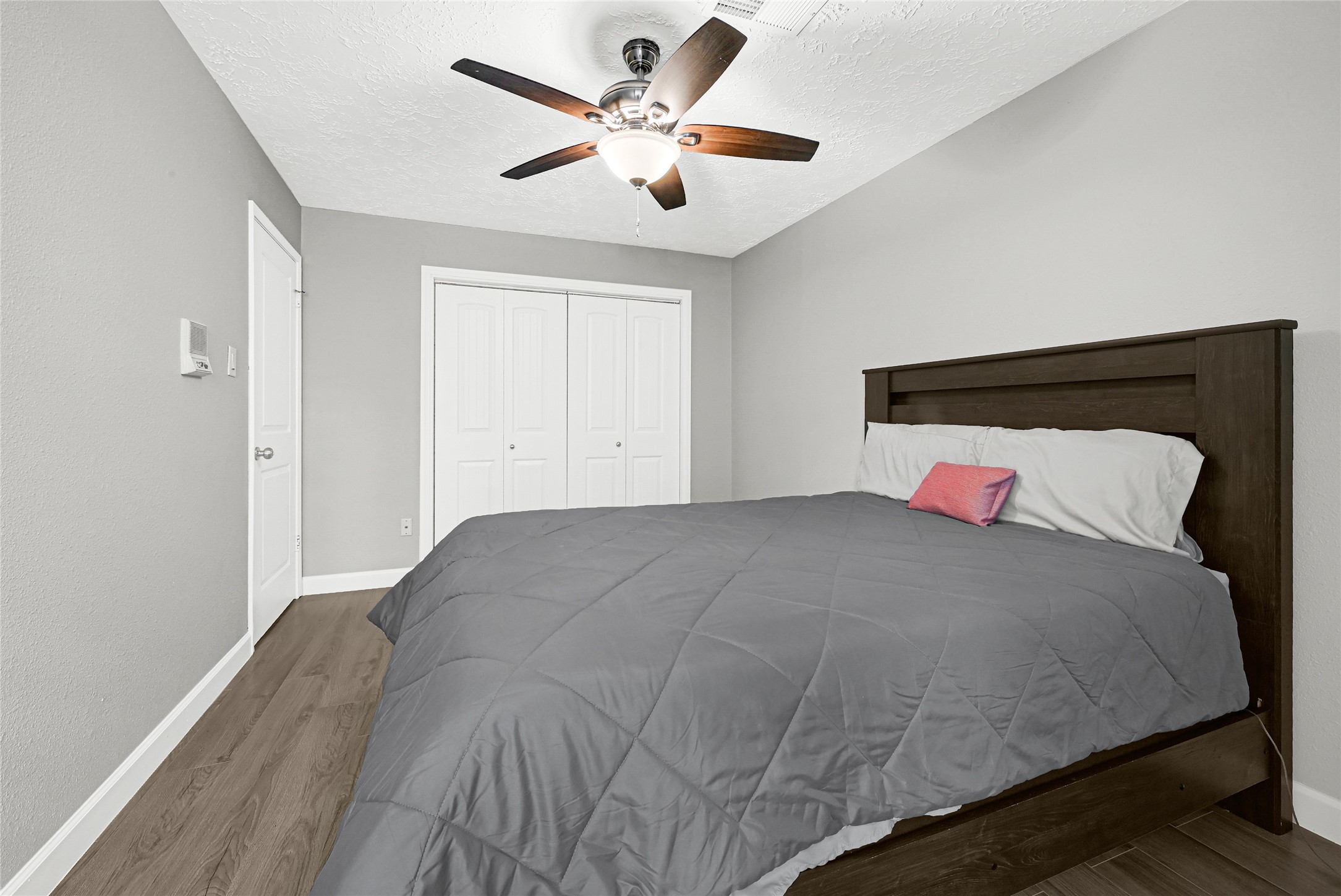 2407 Rambling Brook Drive Spring, TX 77373 - Photo 30 of 49 a bedroom with a bed and a ceiling fan