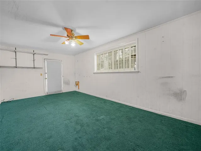 a view of a house with an empty space