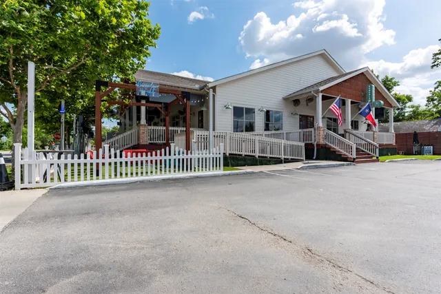a view of outdoor space with seating area