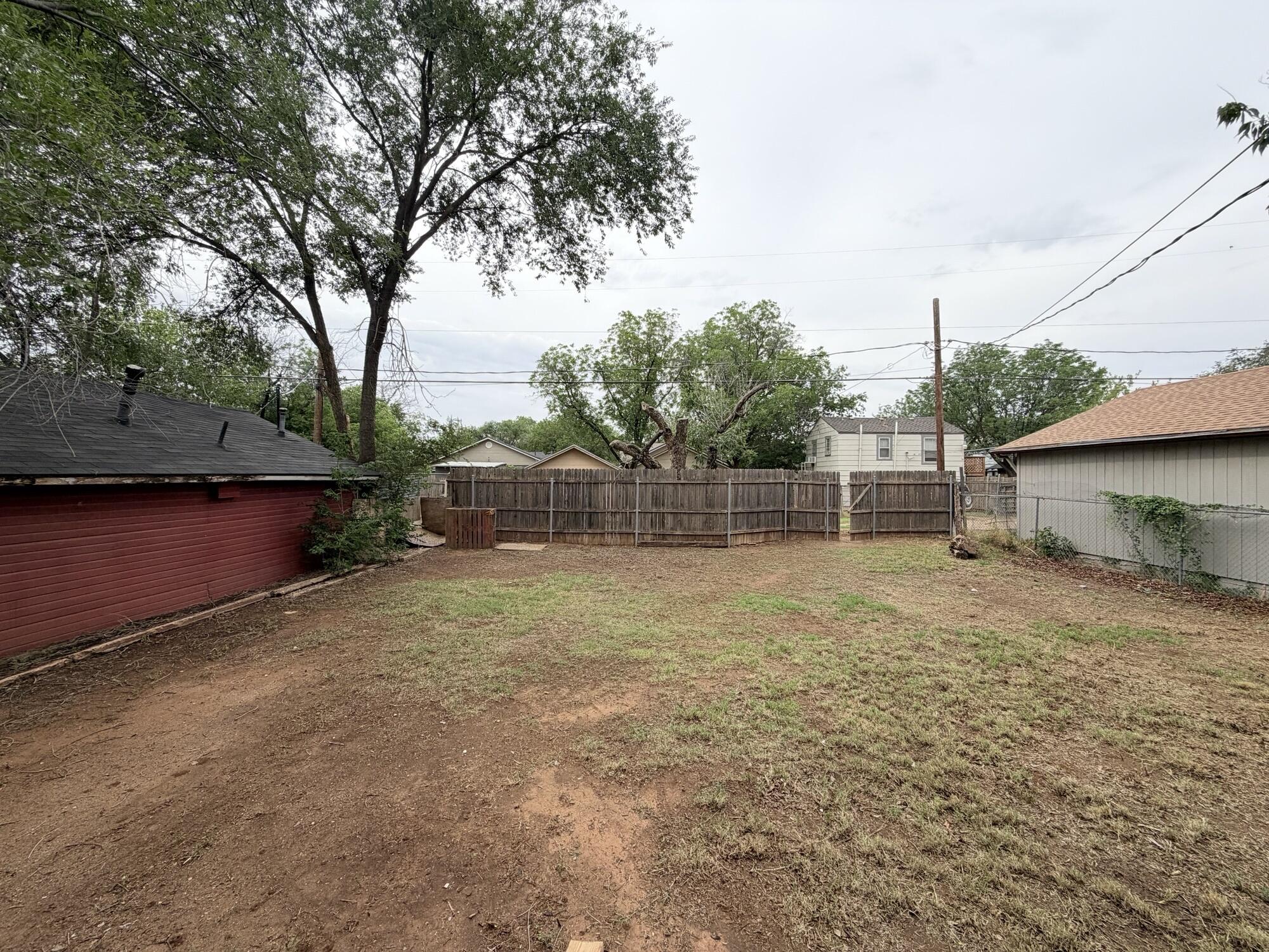 2119 15th Street Lubbock, TX 79401 - Photo 15 of 15 a backyard of a house with lots of green space