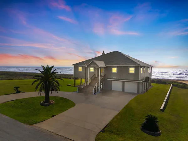 a view of a garden with a slide