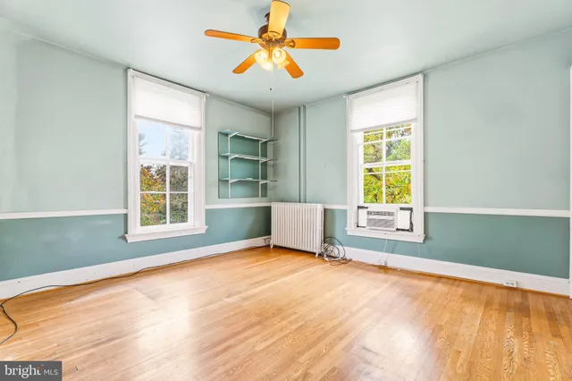 a view of a city with mountains in the background