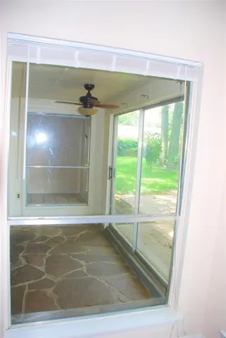 a view of a indoor basketball court