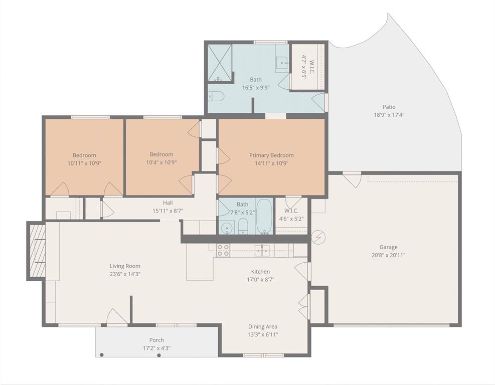 1009 Russell Road Everman, TX 76140 - Photo 20 of 20 view of bathroom with sink