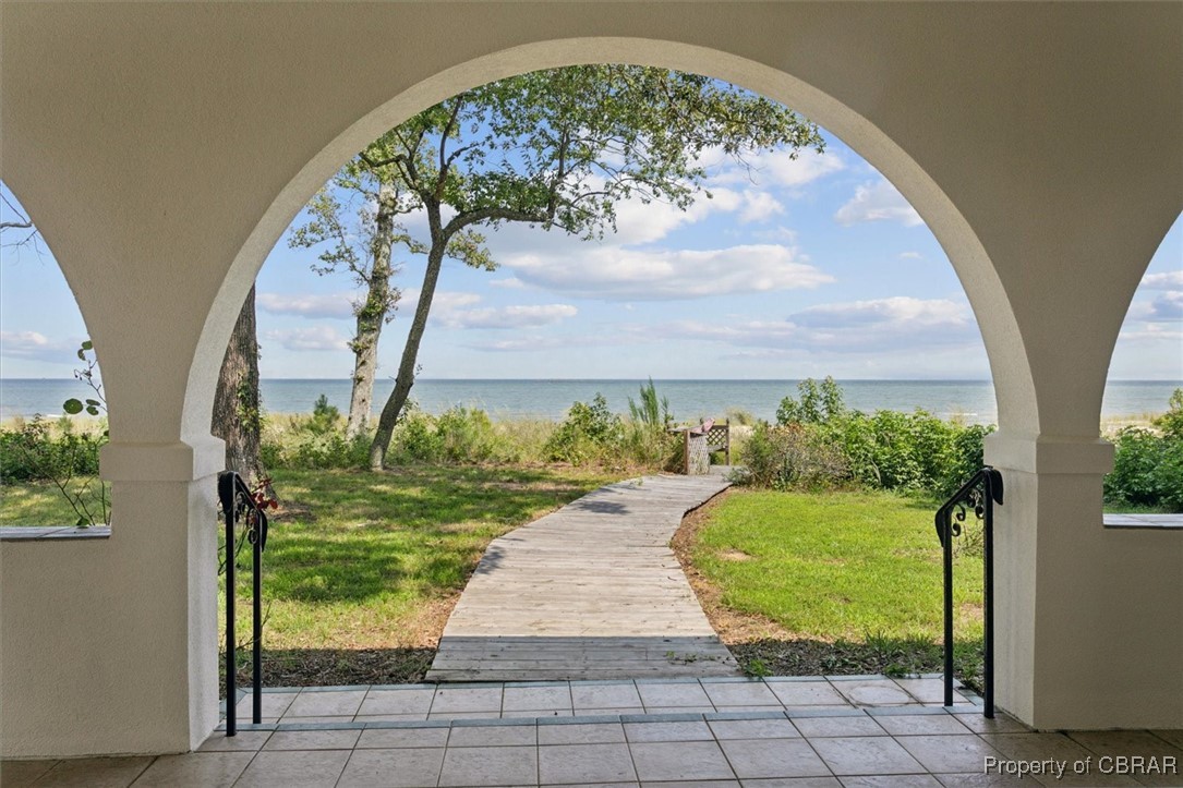 188 Tranquility Road Reedville, VA 22539 - Photo 2 of 50 Back walkway to your private beach