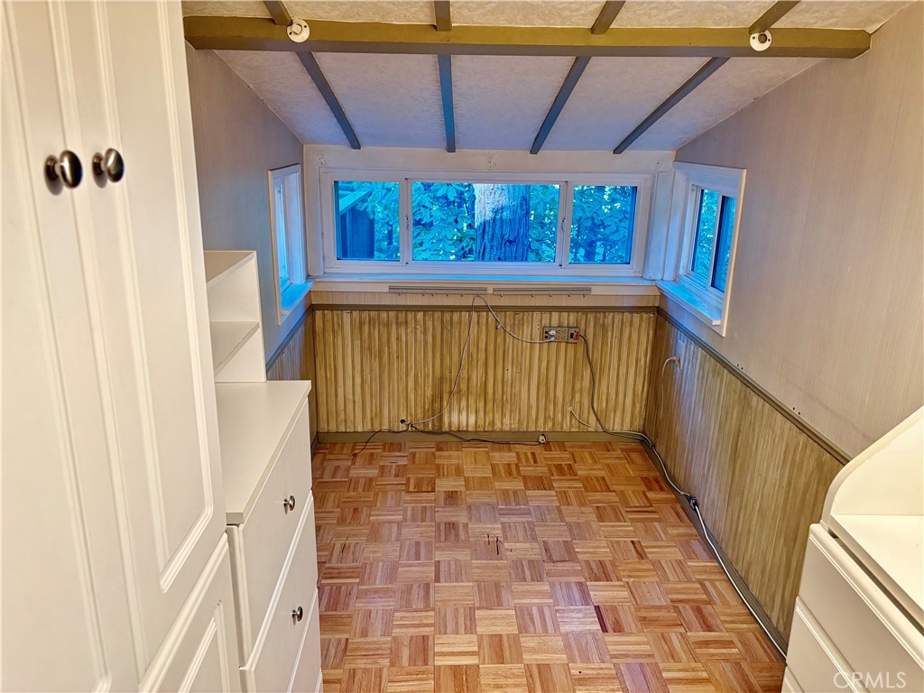 743 Woodland Road Crestline, CA 92325 - Photo 25 of 57 a view of a entrance door with wooden floor