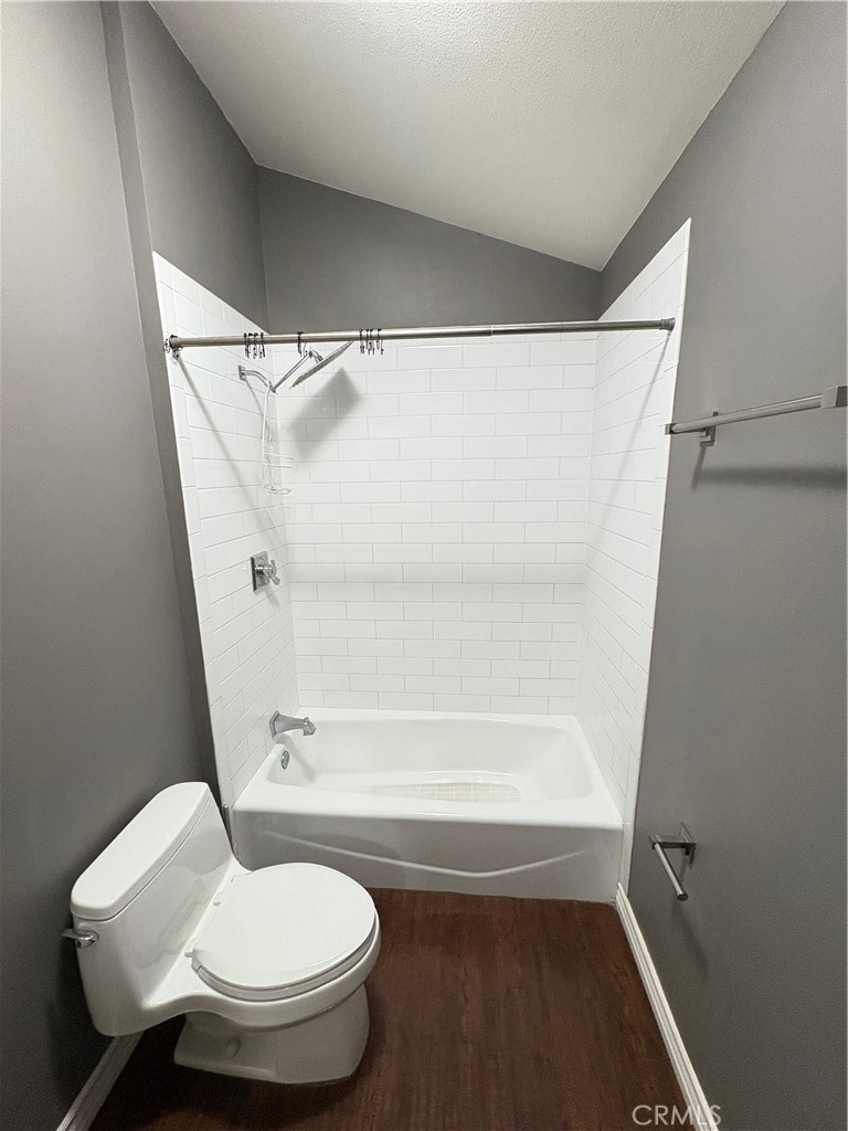 743 Woodland Road Crestline, CA 92325 - Photo 45 of 57 a bathroom with a toilet and a shower