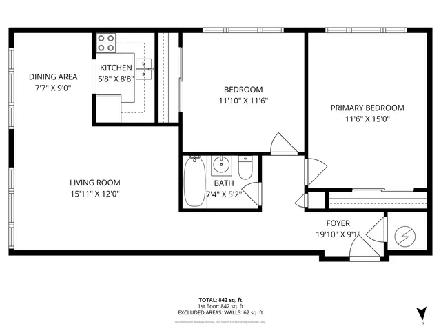 $209,900 | 7201 West Wellington Avenue, Unit D1, Elmwood Park, IL 60707