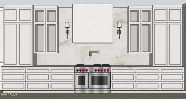 a view of a refrigerator in a kitchen