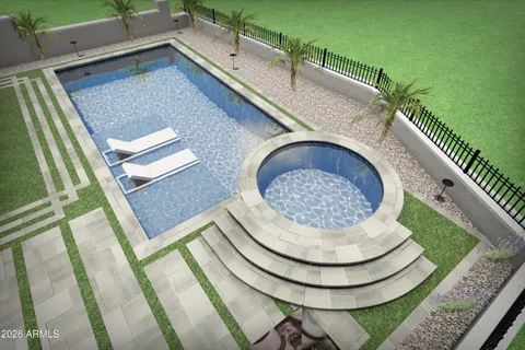 a house view with a seating space