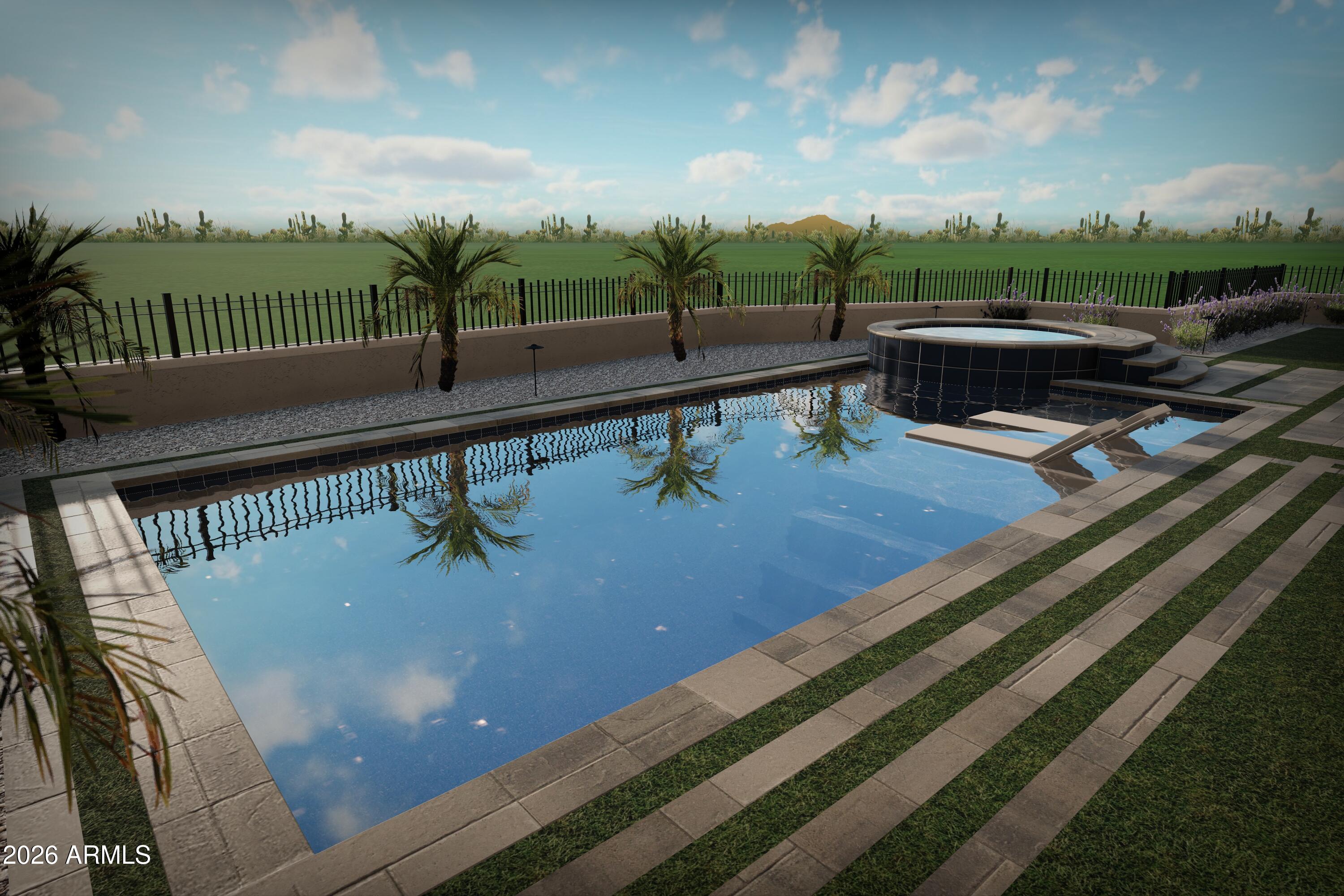 7878 East Gainey Ranch Road, Unit 14 Scottsdale, AZ 85258 - Photo 39 of 40 a view of a swimming pool with a patio