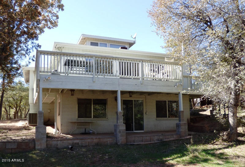 3709 Watertank Road Pine, AZ 85544 - Photo 2 of 22 Rear of house & deck