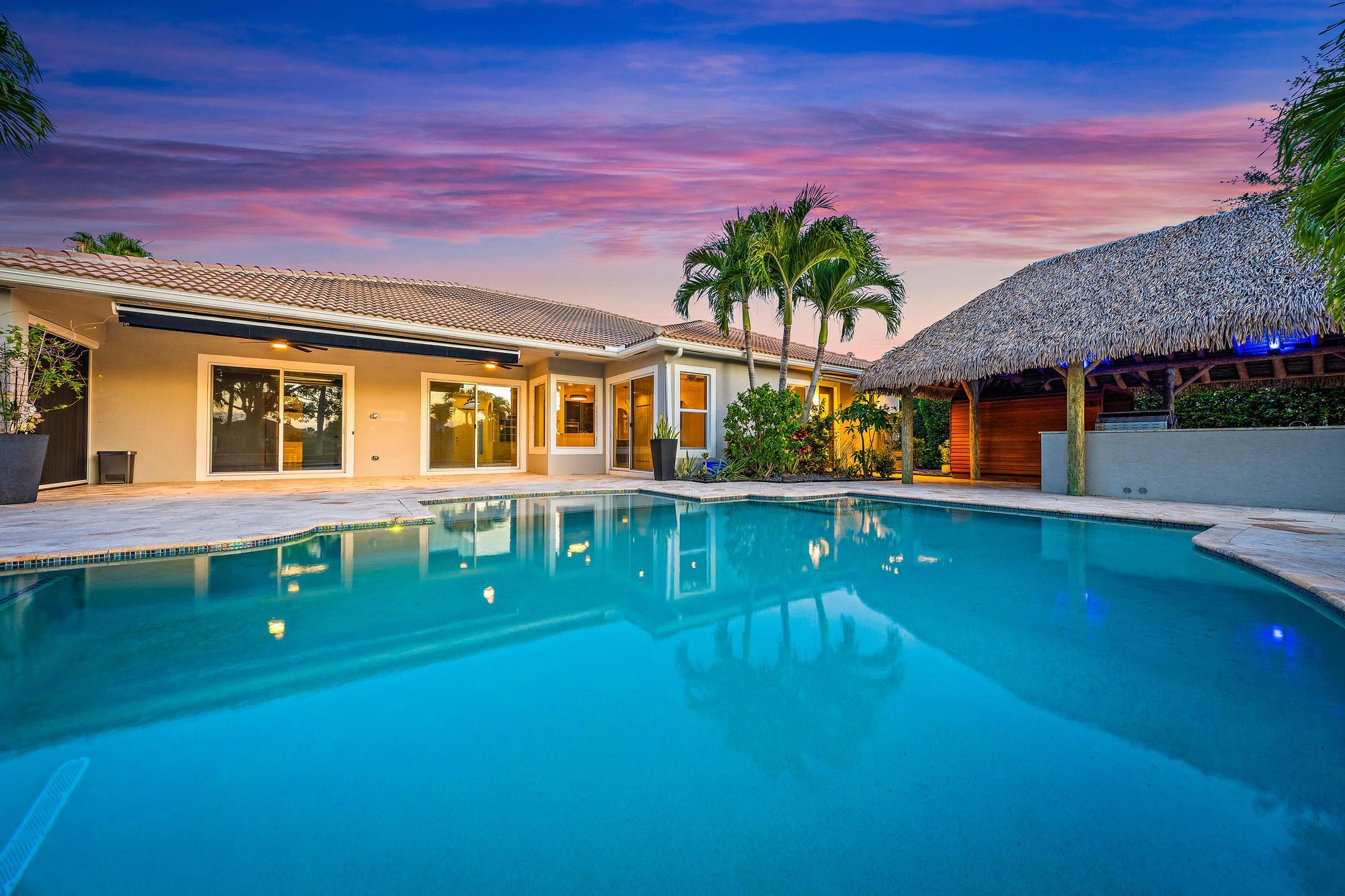 340 Rudder Cay Way Jupiter, FL 33458 - Photo 35 of 87 Pool & Tiki Hut
