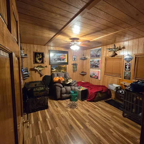 a view of a porch with furniture