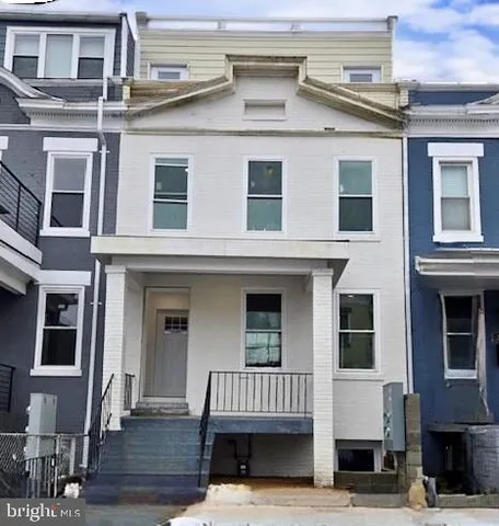 a view of a building with many windows
