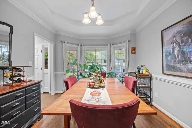 a living room with furniture and decor