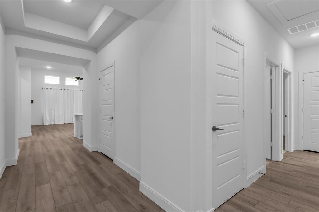 1031 Rylan Street Midlothian, TX 76065 - Photo 24 of 28 Hallway featuring wood-finish flooring and recessed lighting