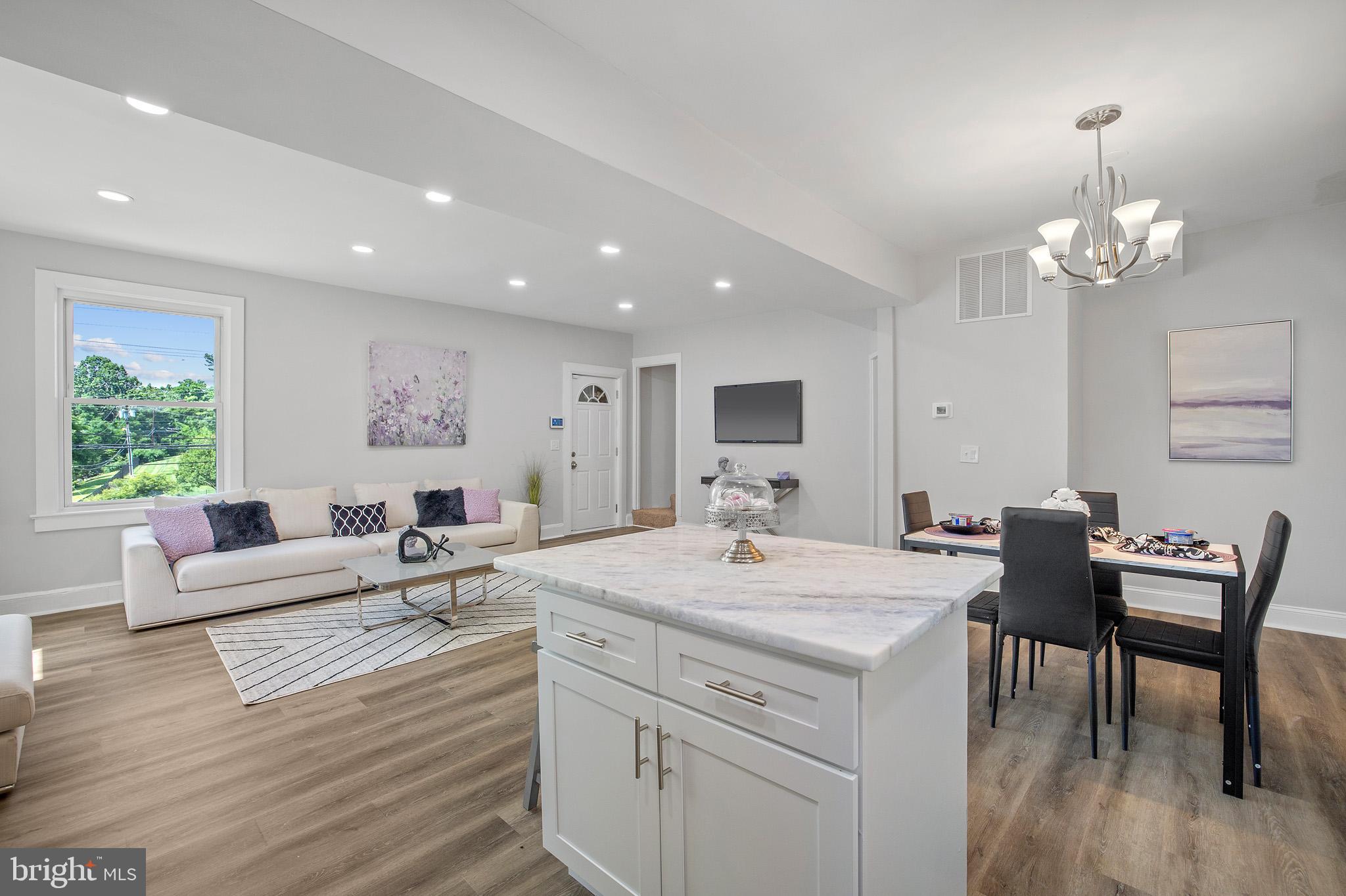 6907 Riverdale Road Lanham, MD 20706 - Photo 14 of 18 View into the Living from the kitchen...