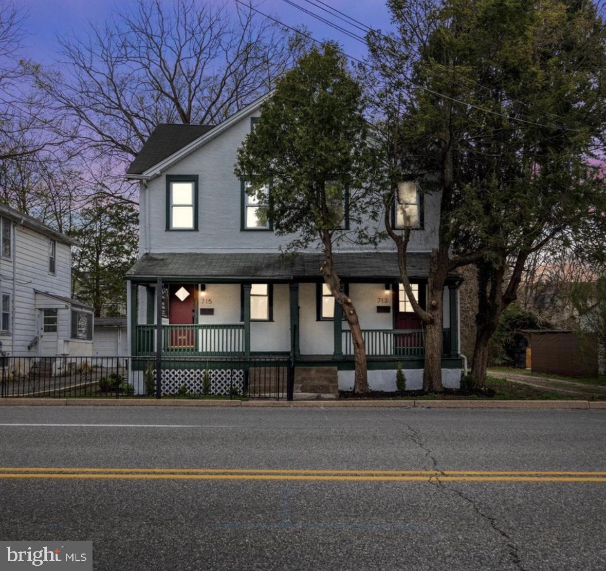 713 Haverford Road Bryn Mawr, PA 19010 - Photo 11 of 12 a view of a street that has a tree