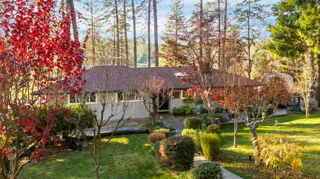 a aerial view of a house