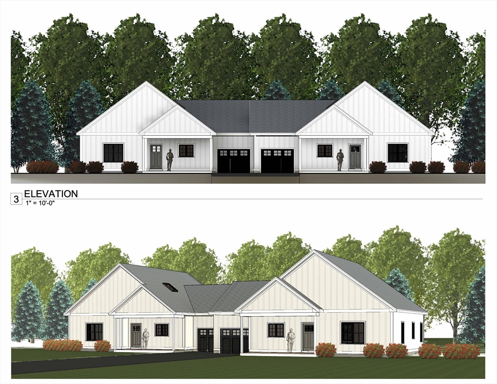 a white house with a white fence