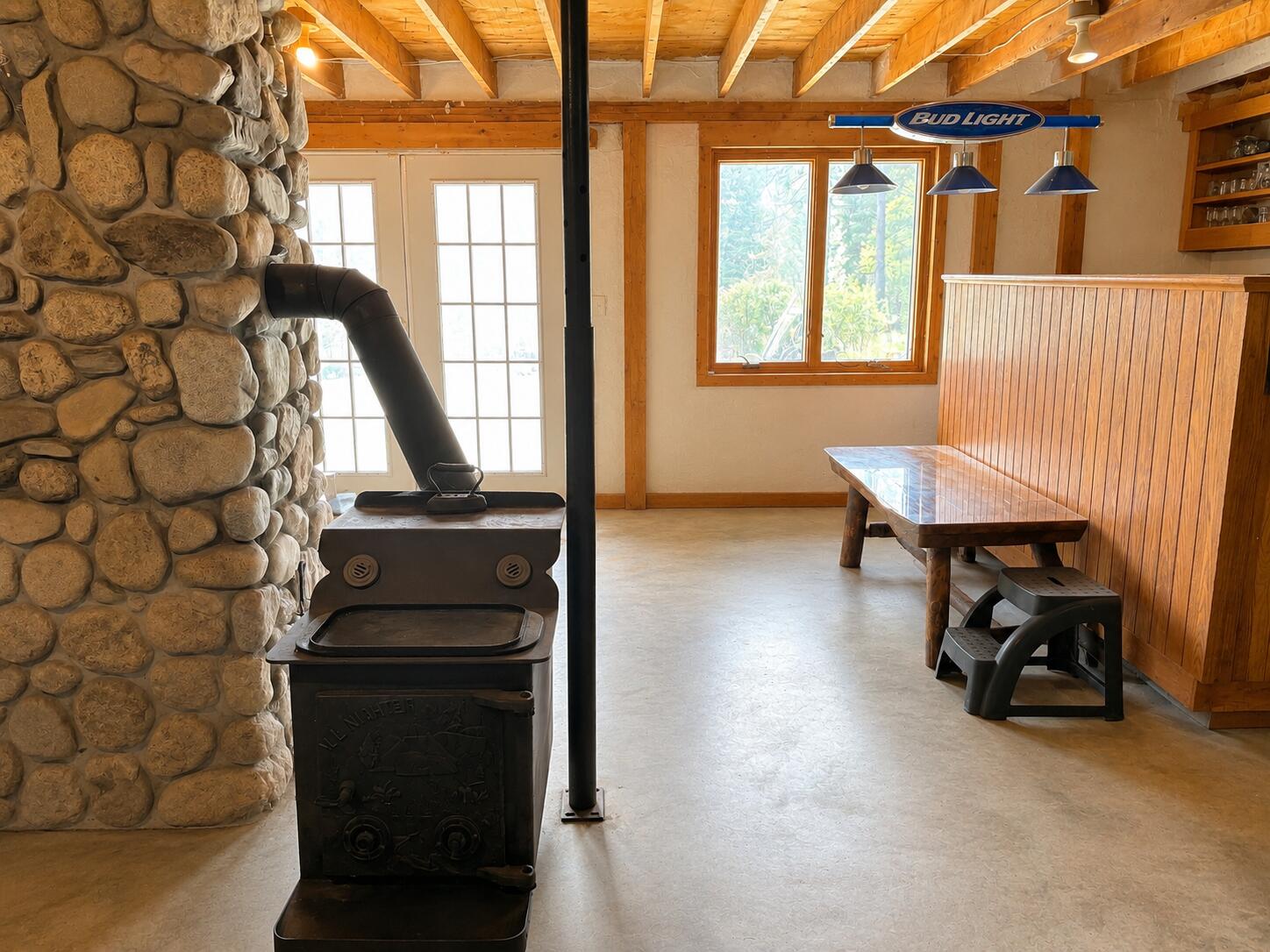 773 Hatchery Road Deblois, ME 04622 - Photo 20 of 24 Basement Woodstove