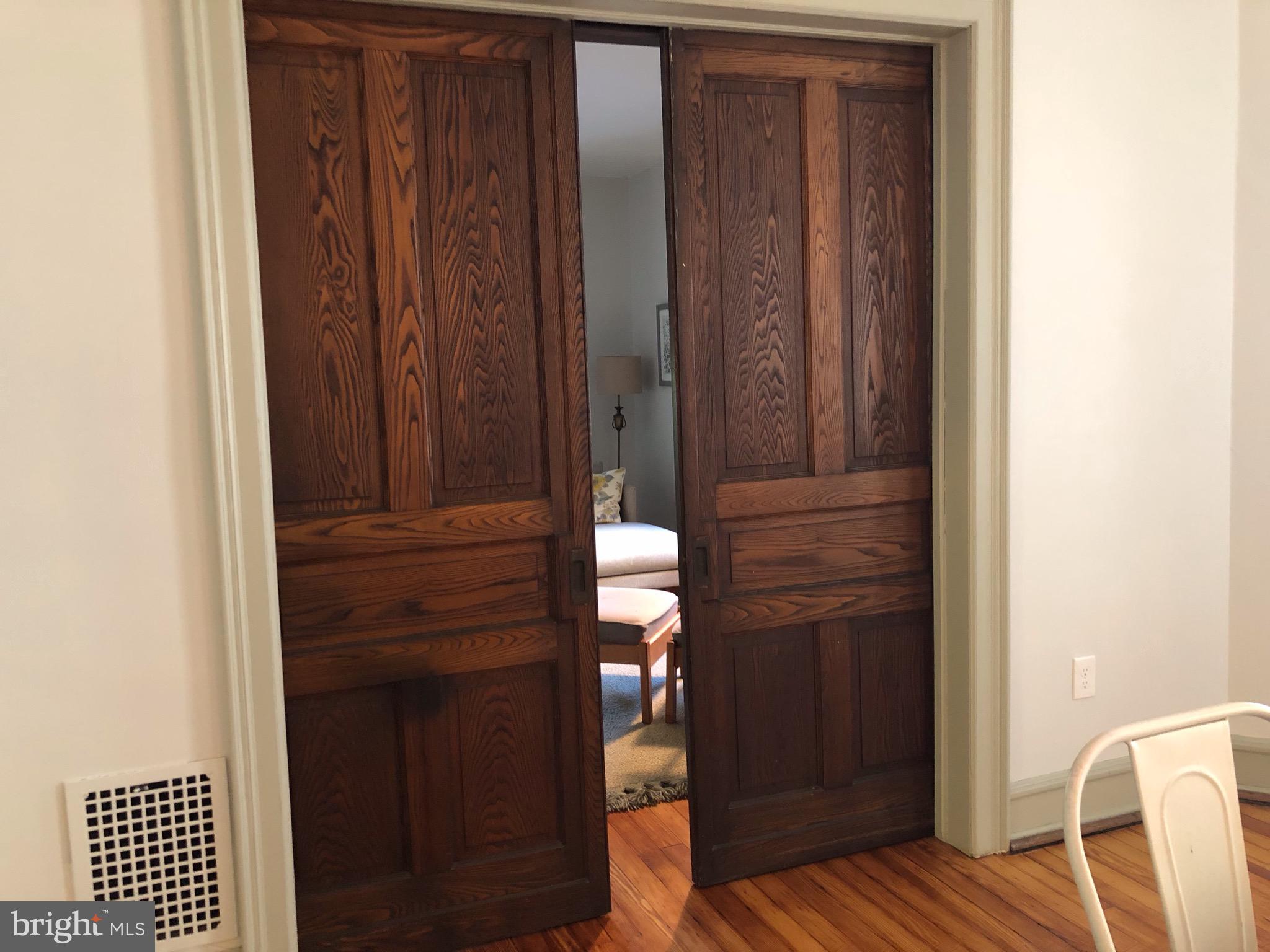 215 Mather Road Jenkintown, PA 19046 - Photo 20 of 57 Pocket Doors - Dining Room to Living Room